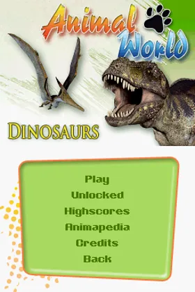 Animal World - Dinosaurs (Europe) (En,Fr,De,Es,It) screen shot title